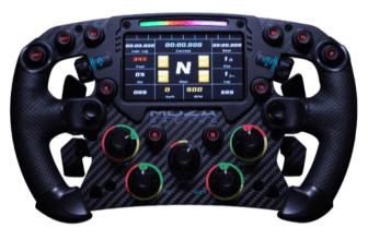 Le volant simracing Moza FSR et son écran LCD